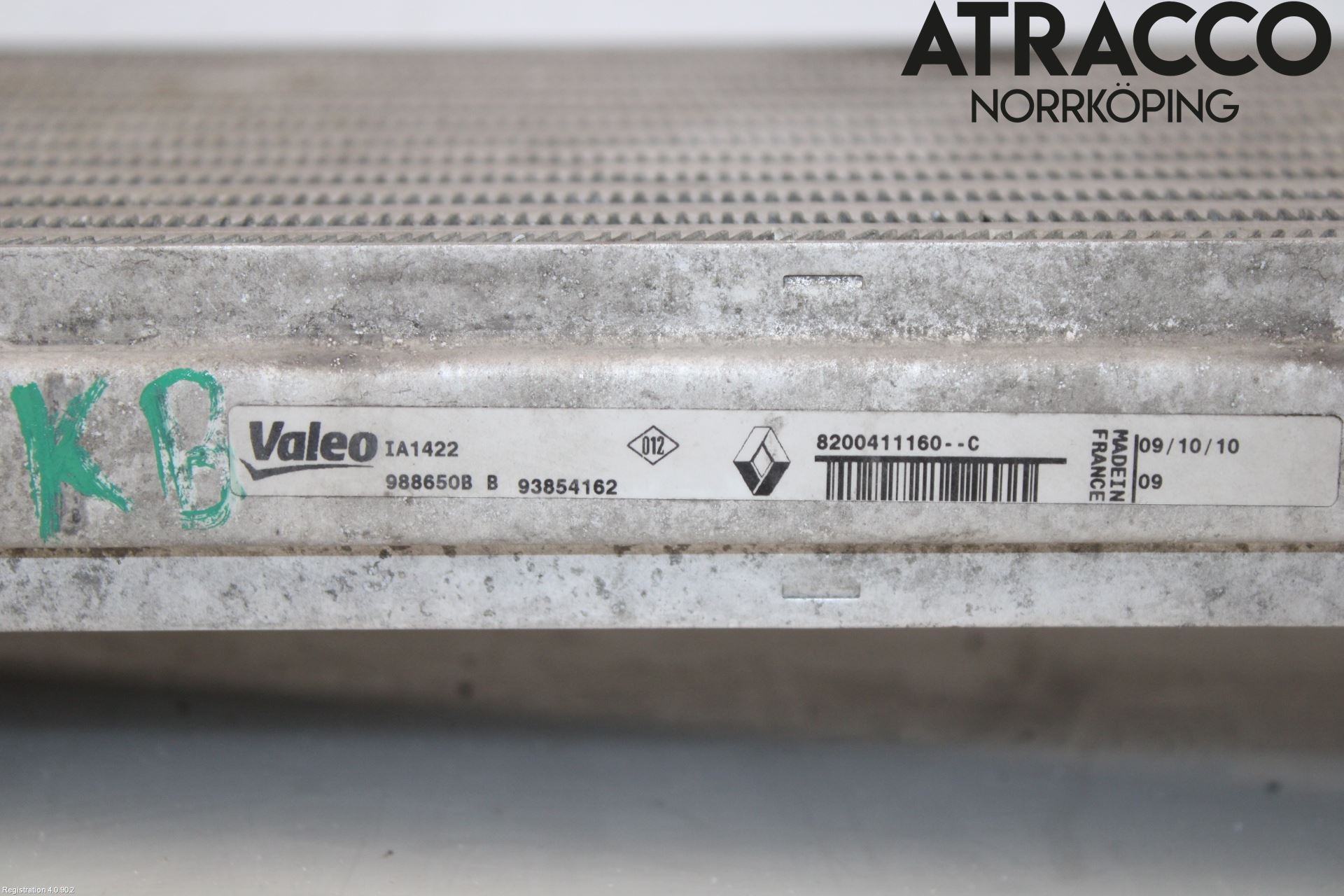 Opel VIVARO 01-14 Laddluft-Intercooler Kyl