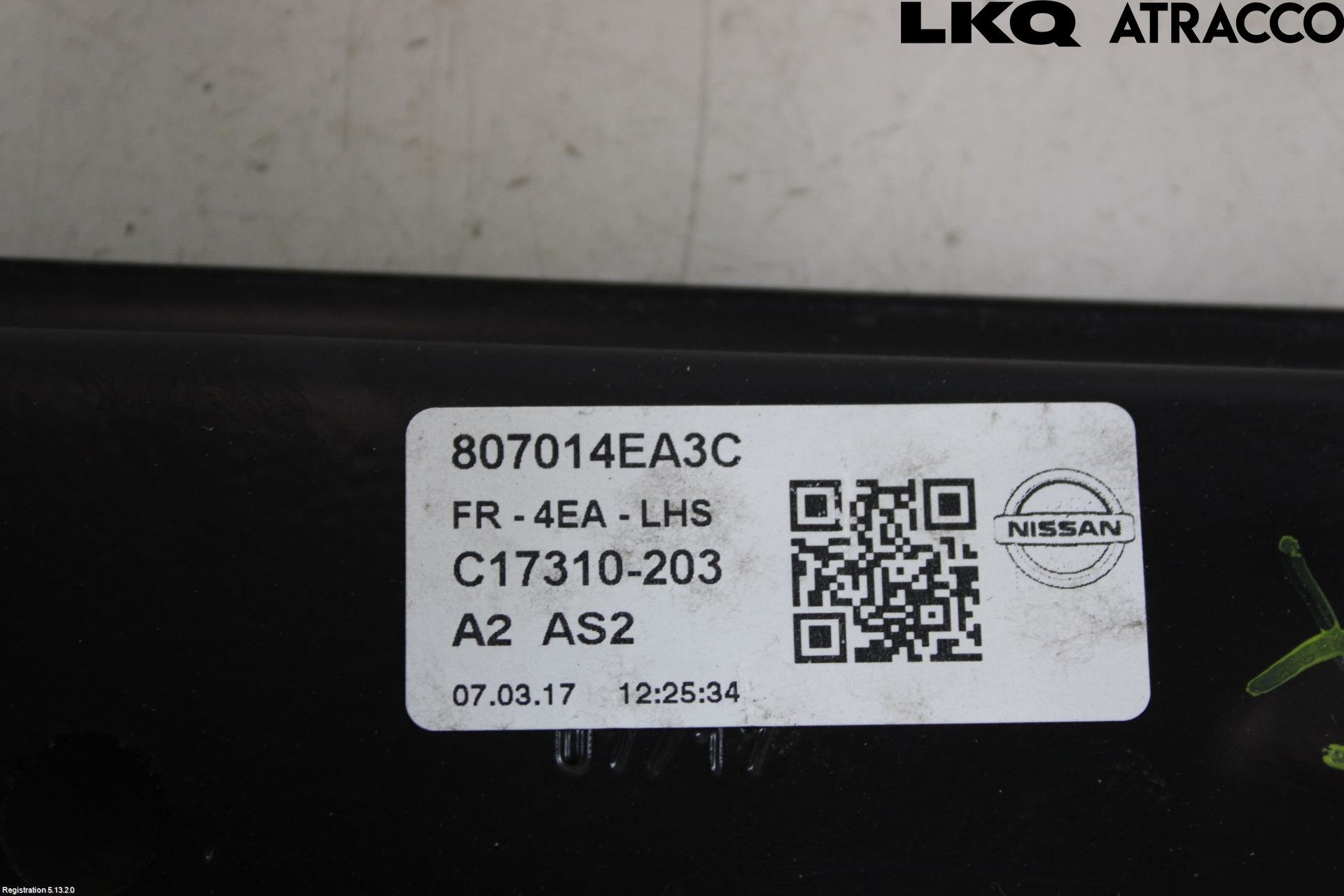 Nissan QASHQAI 14-17 Fönsterhiss El Kompl