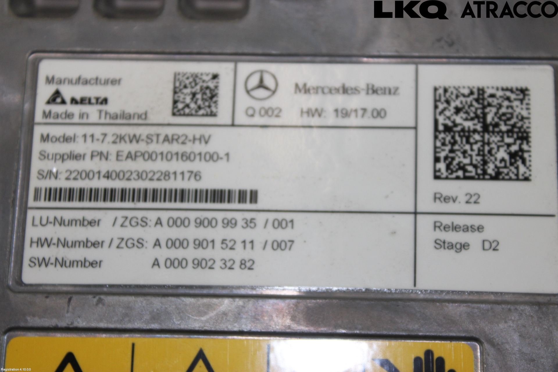 Mercedes-Benz MB EQA (H243) 21- Batteriladdare Högspänning