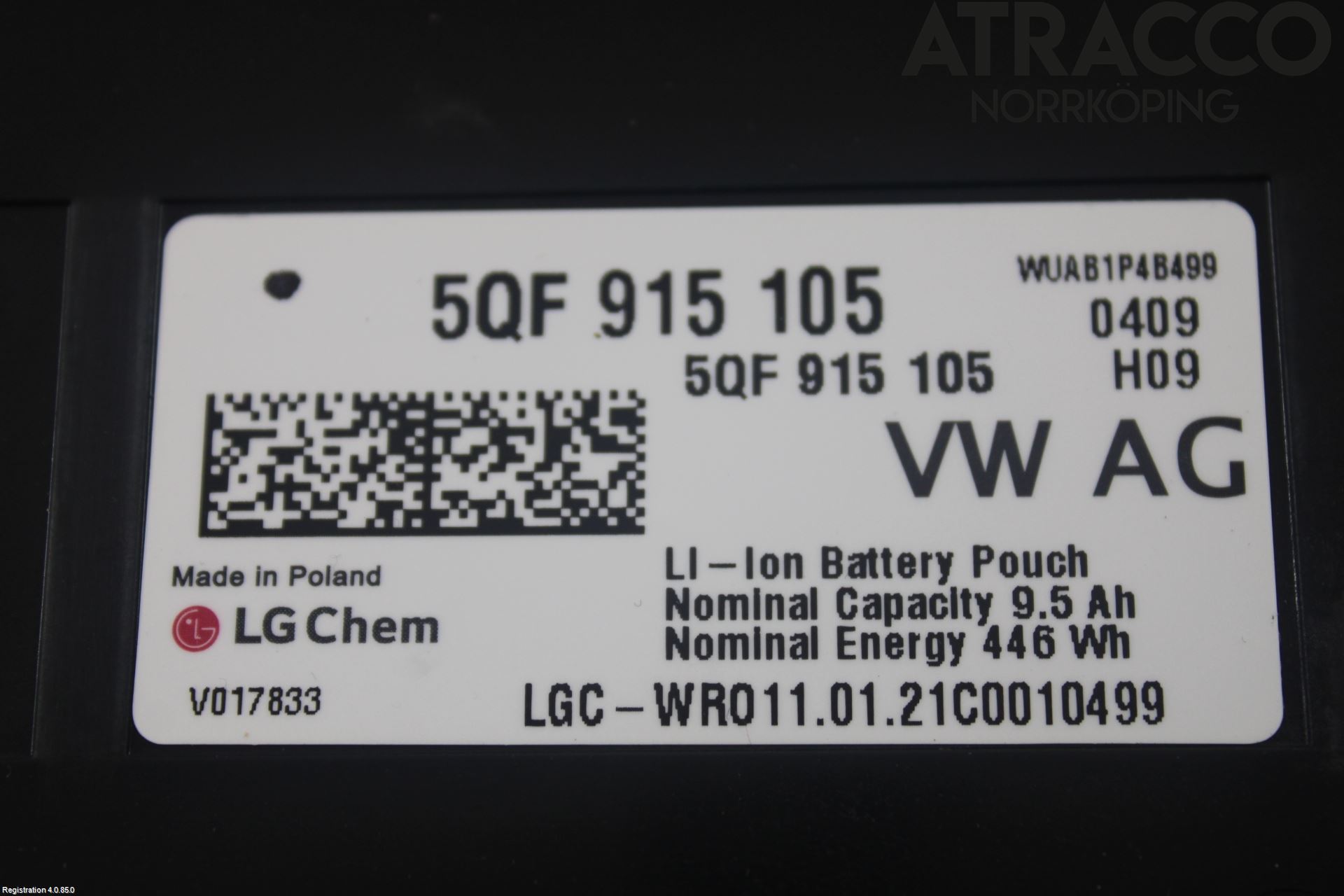 Audi Q3 F3 19- Batteri Högspänning