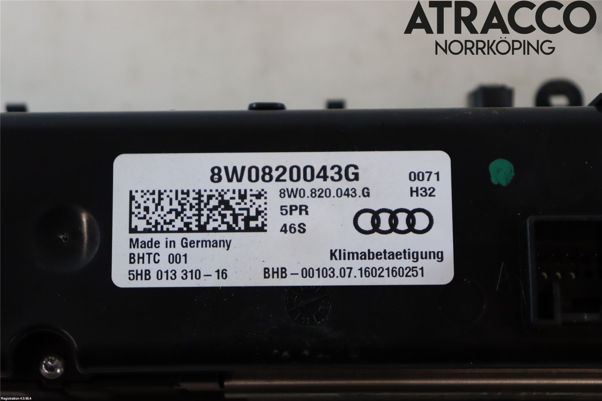 Audi Q5/SQ5 17- Värmereglage