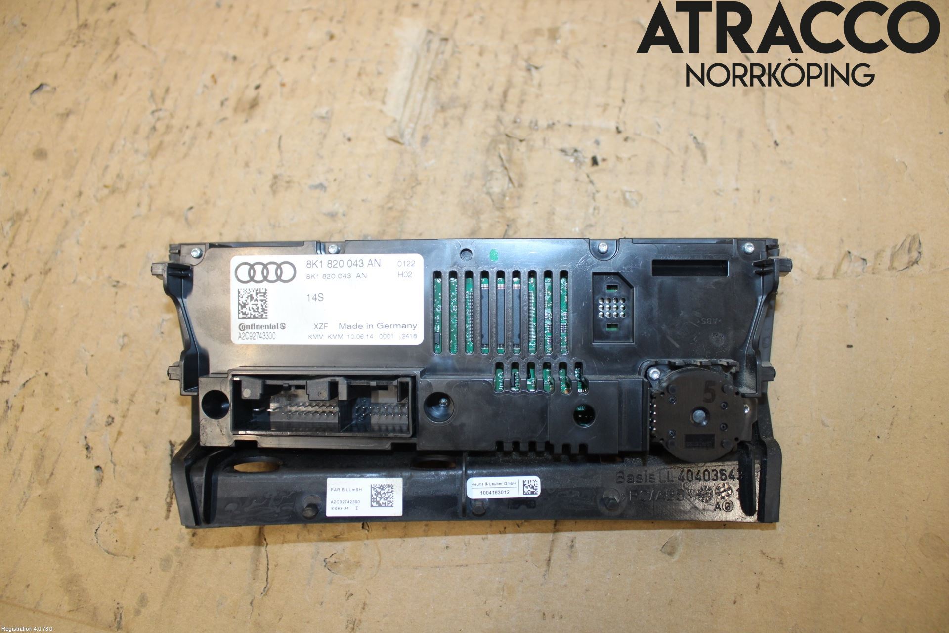 Audi A4 12-15 Värmereglage