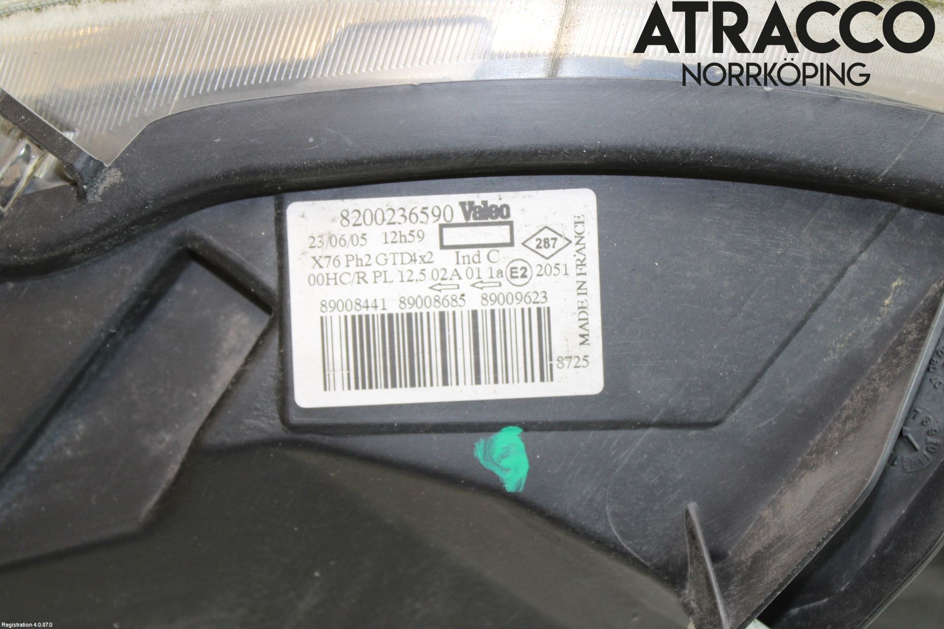 Renault KANGOO I 03-08 Strålkastare Vänster