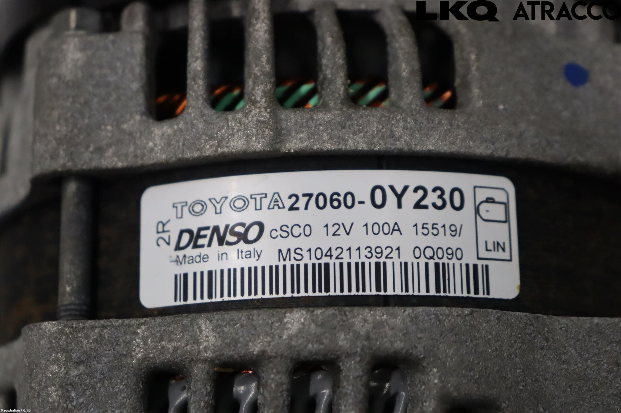 Toyota COROLLA 19- Generator