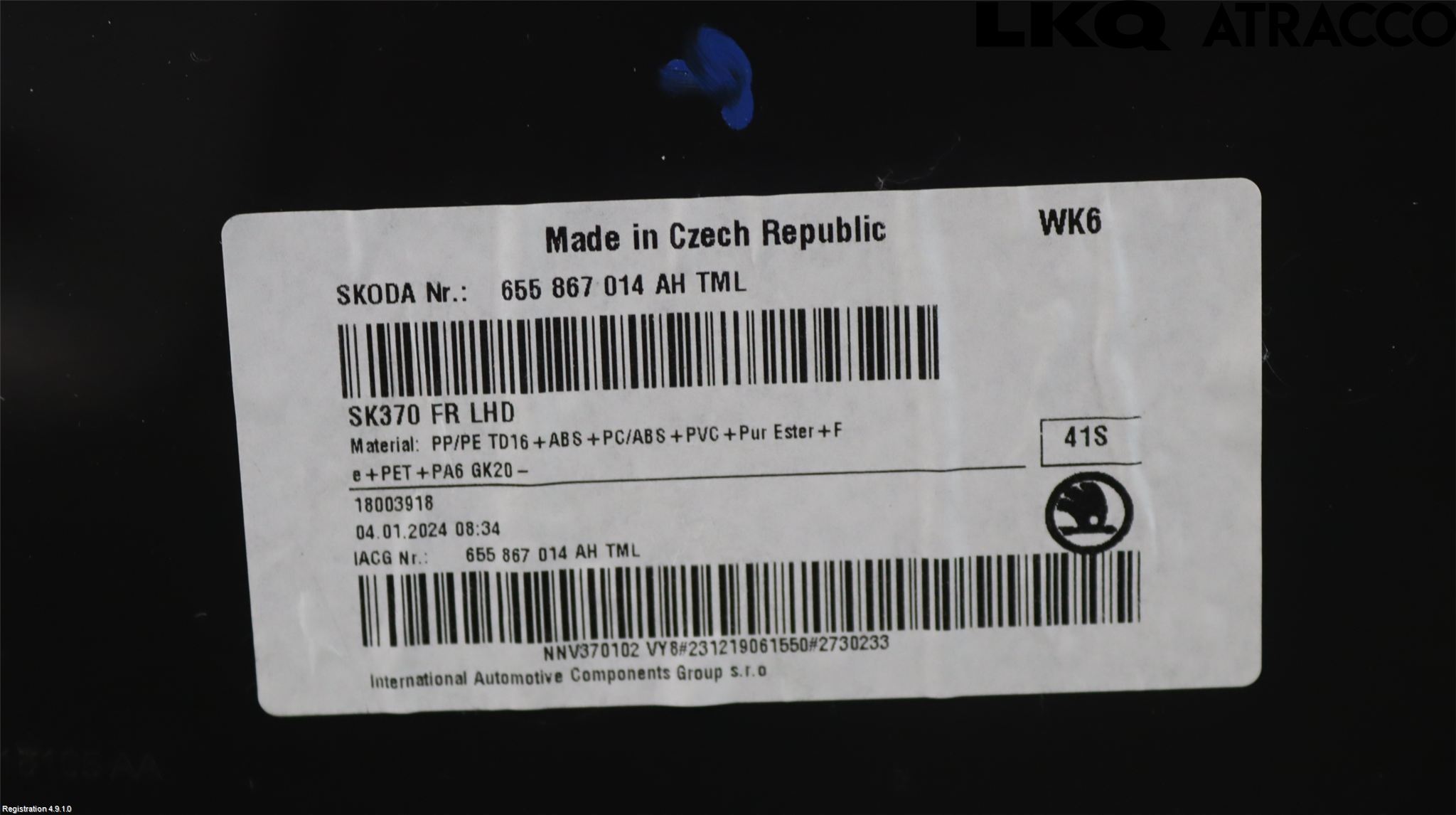 Skoda SCALA 19- Dörrklädsel Hö