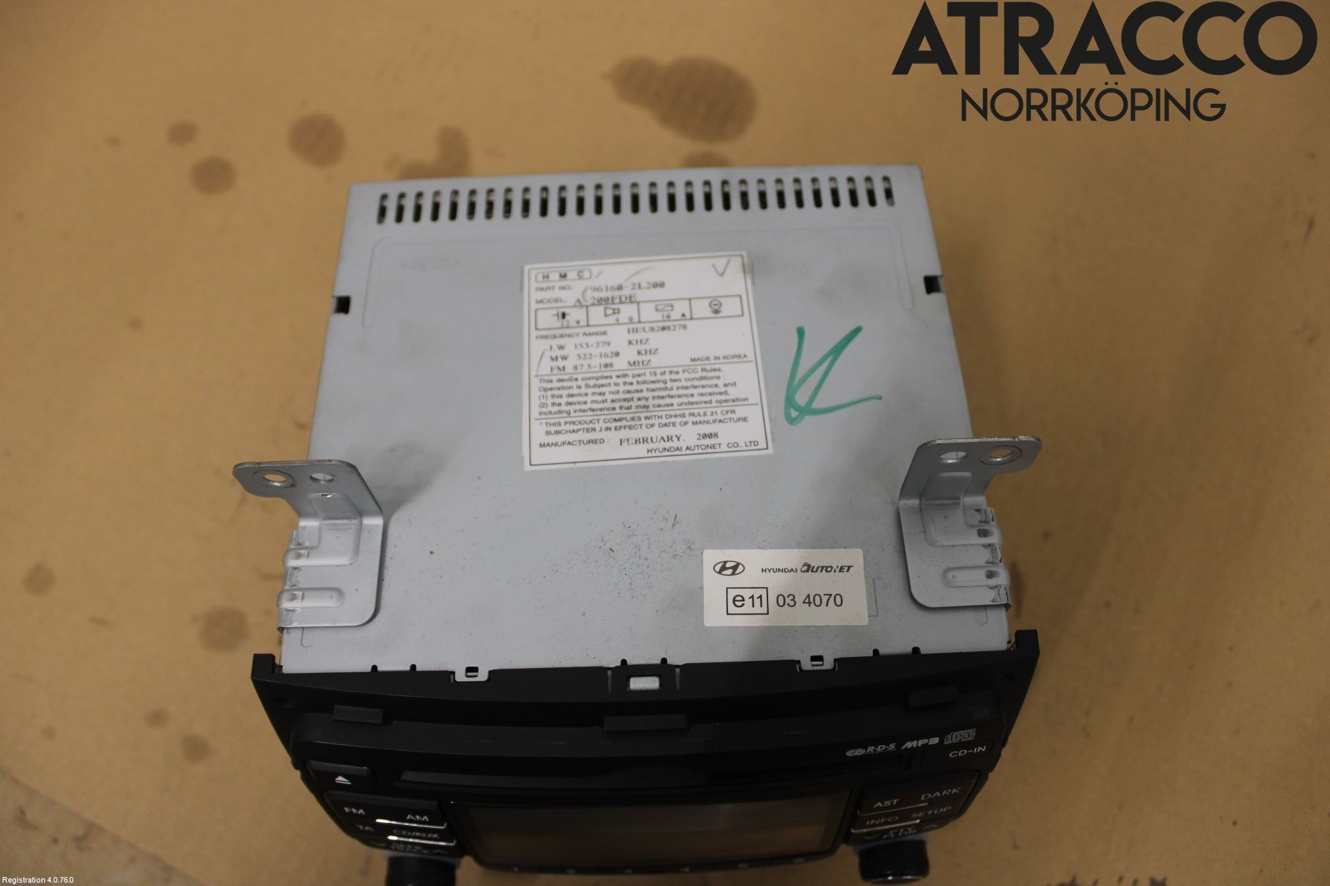 Hyundai i30 FD 07-12 Cd Radio - Multimediapanel