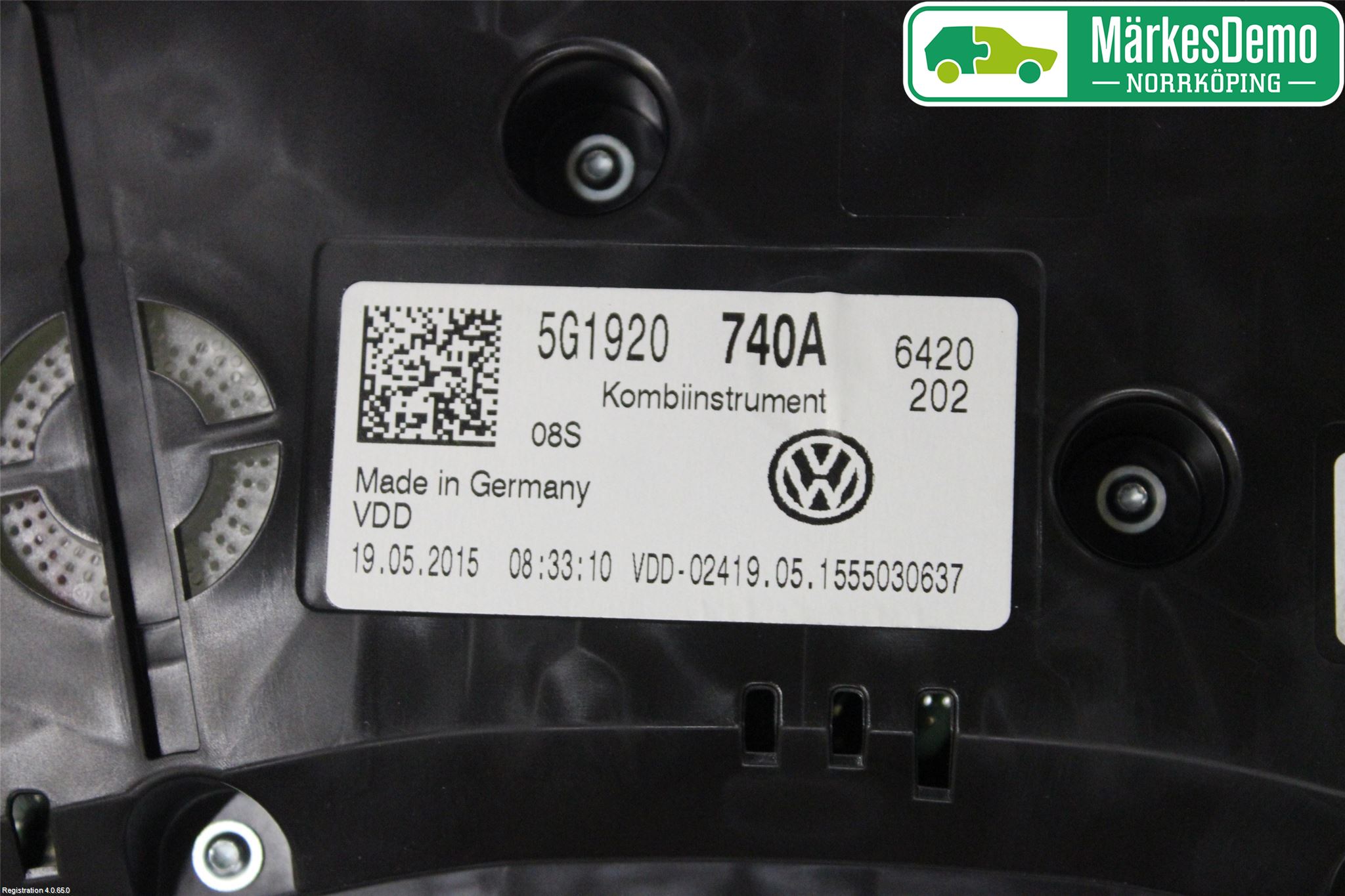 Volkswagen VW GOLF / E-GOLF VII 13-20 Instrument Komb