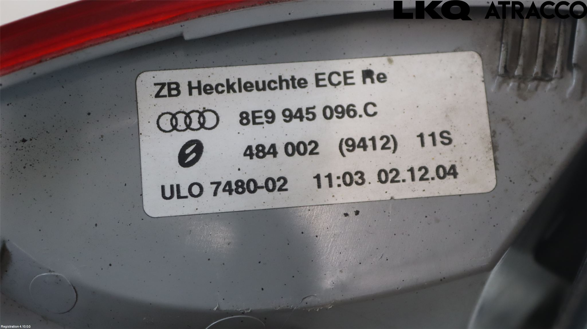 Audi A4/S4 05-07 Bakljus Höger