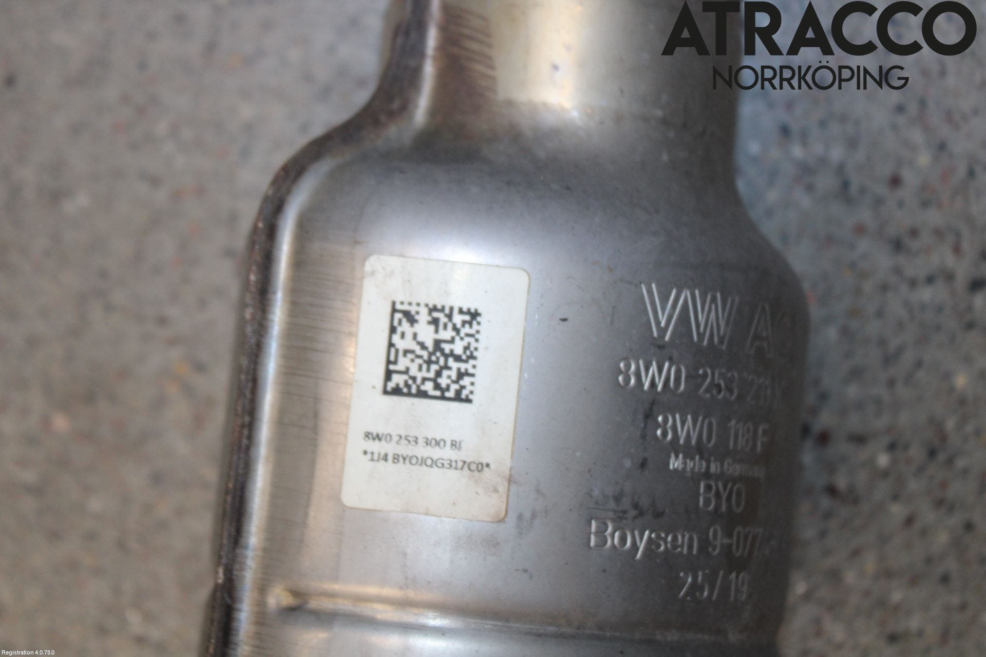 Audi A5 17- Avgas Främre Rör