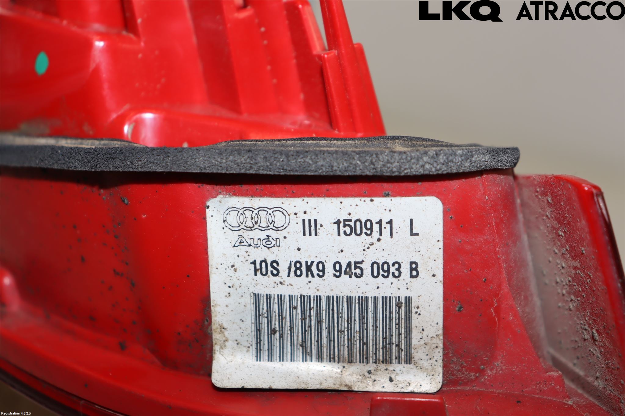 Audi A4/S4 08-11 Bakljus Lucka Vä