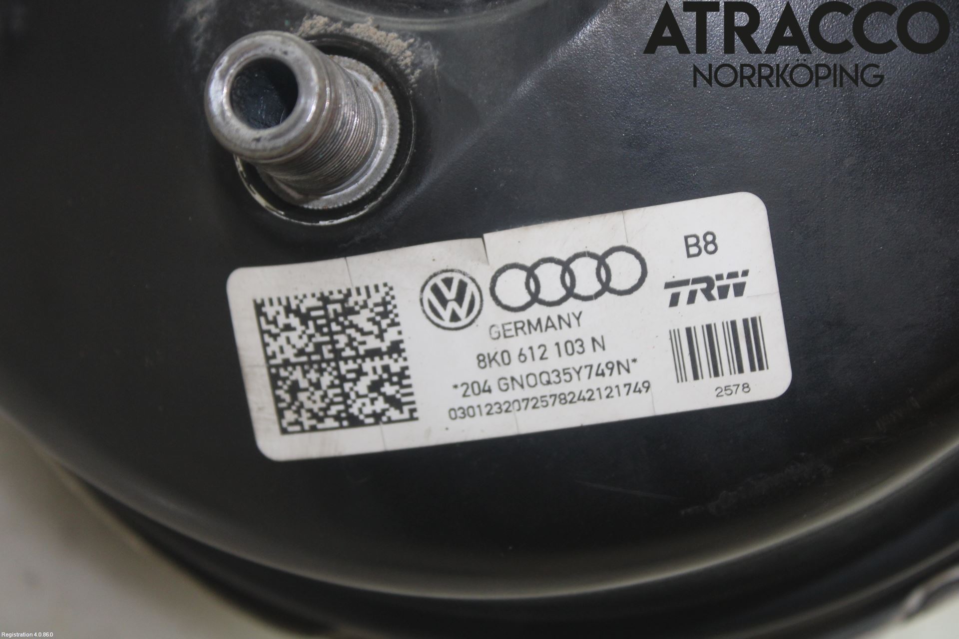 Audi A4 12-15 Bromsservo