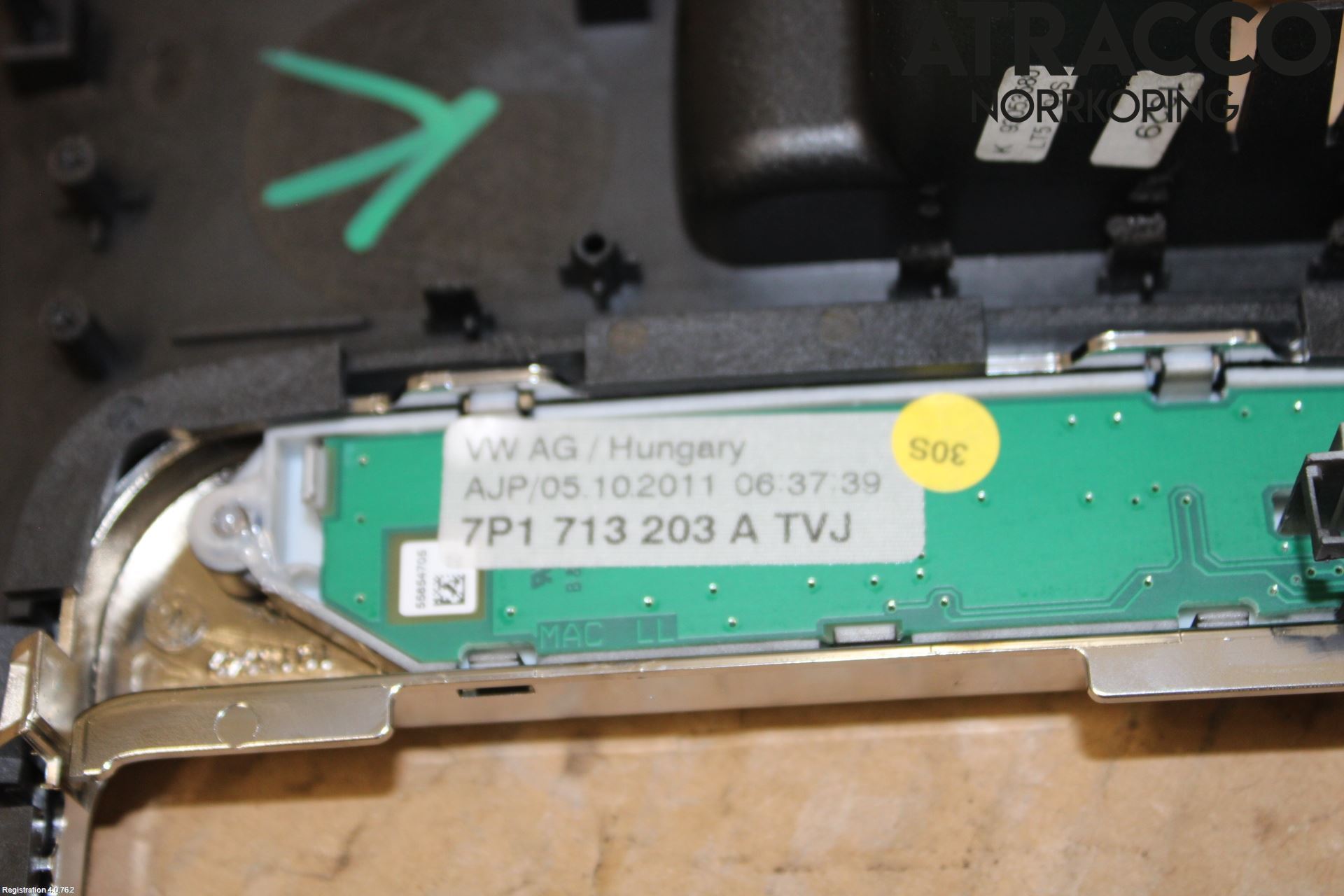 Volkswagen VW TOUAREG 7P 11-18 Inredning Sarg Växelspak