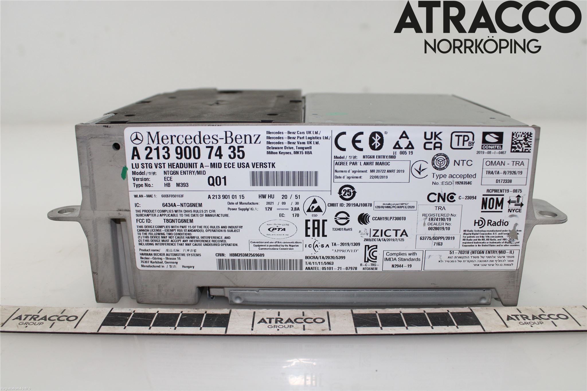 Mercedes-Benz MB E-KLASS (W213) 16-23 Cd Radio - Multimediapanel