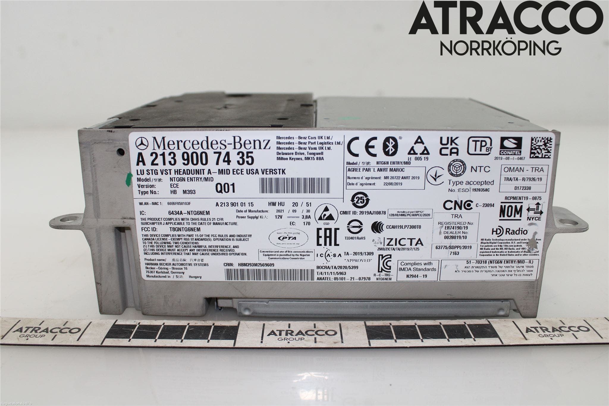 Mercedes-Benz MB E-KLASS (W213) 16-23 Cd Radio - Multimediapanel