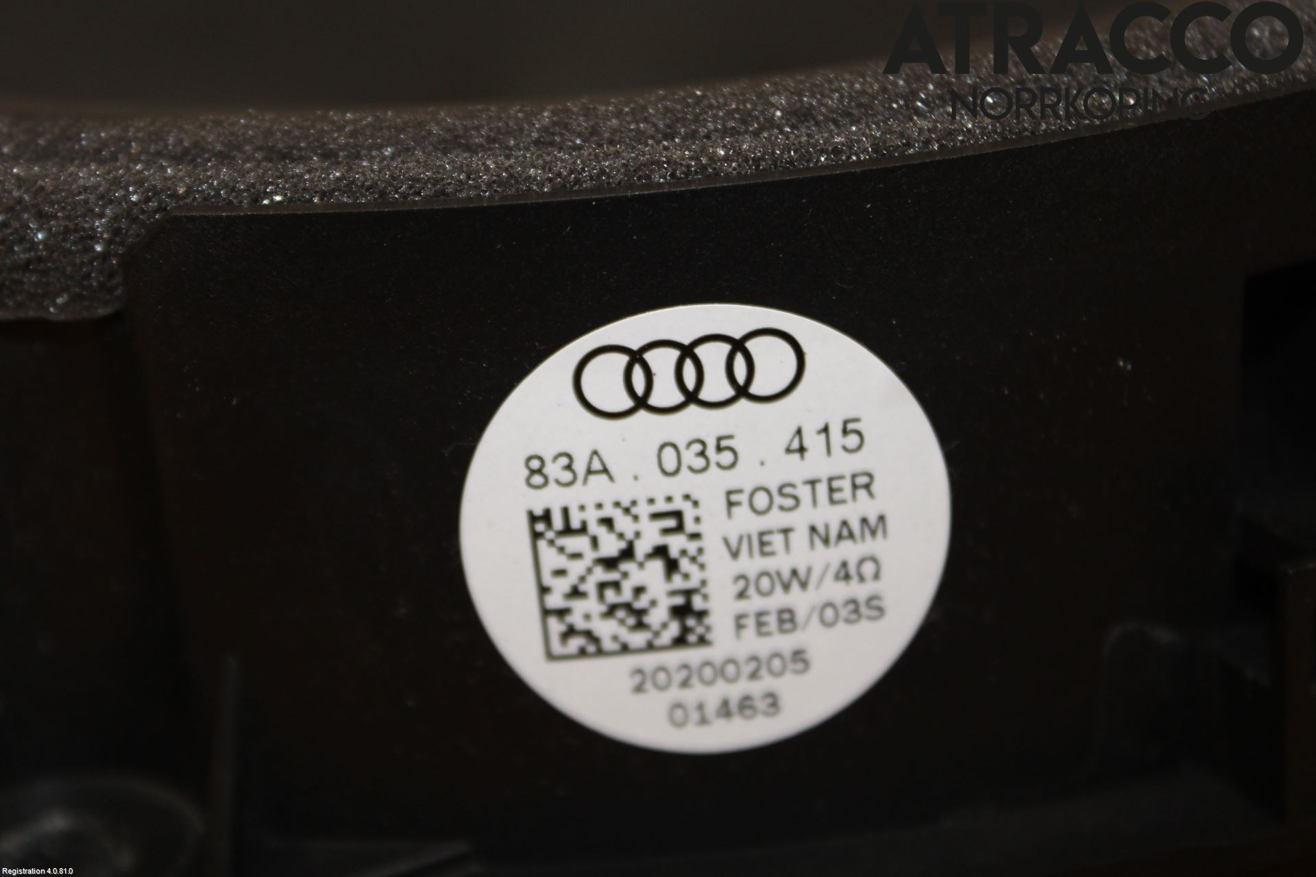 Audi A1 19- Högtalare