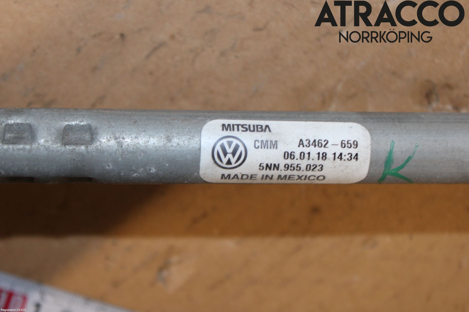 Volkswagen VW TIGUAN ALLSPACE 18- Torkarmekanism Vindruta