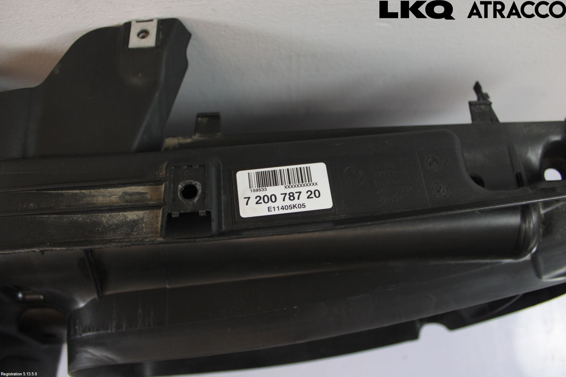 BMW 5 F10/F11/F18 09-17 Deflektor Plåt-Plast Kylning