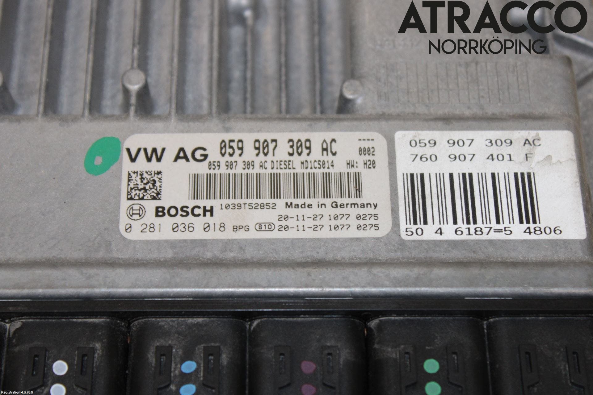 Volkswagen VW TOUAREG CR 18- Styrenhet Inspump Diesel