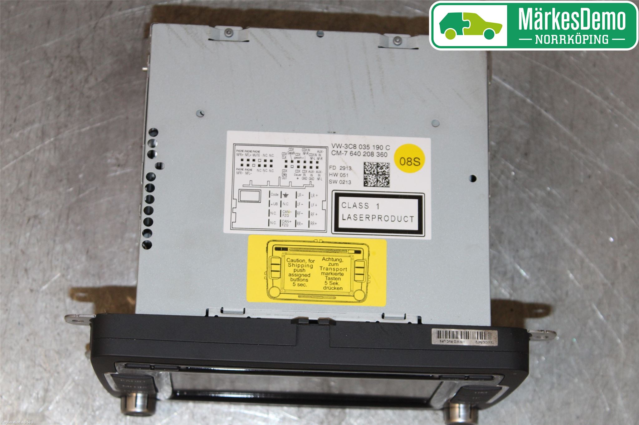 Volkswagen VW PASSAT 11-14 Cd Radio - Multimediapanel