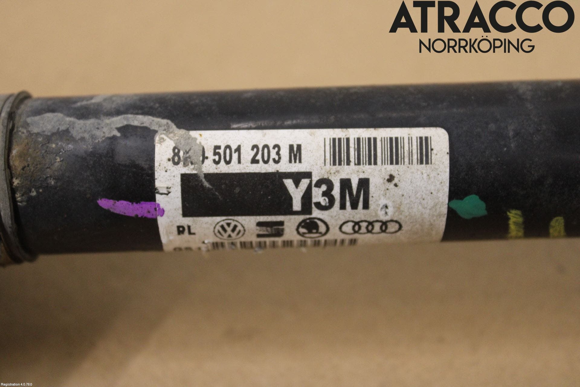 Audi A5 07-16 Drivaxel Bak Höger