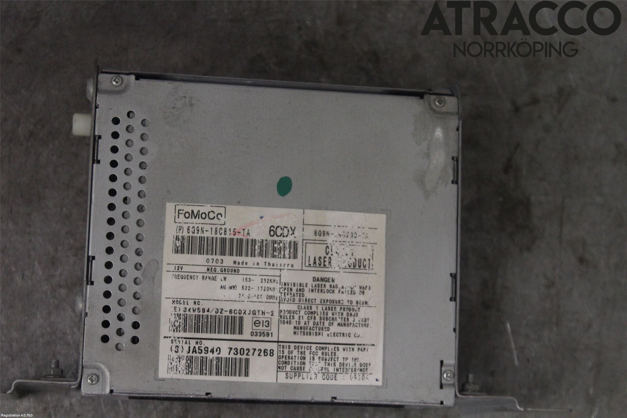 Landrover LAND ROVER FREELANDER 2 07-14 Cd Radio - Multimediapanel