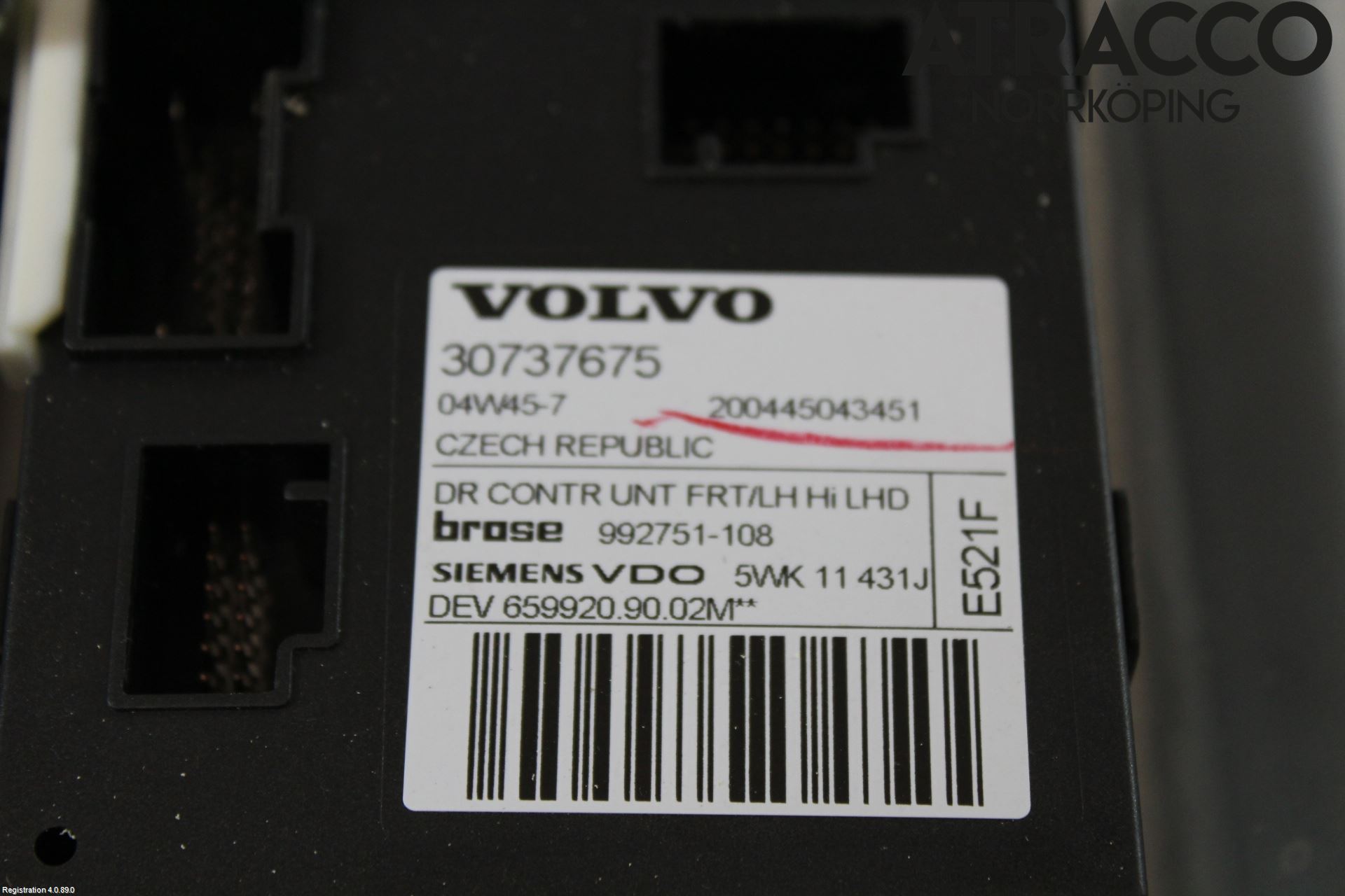 Volvo V50 04-07 Fönsterhiss El Kompl