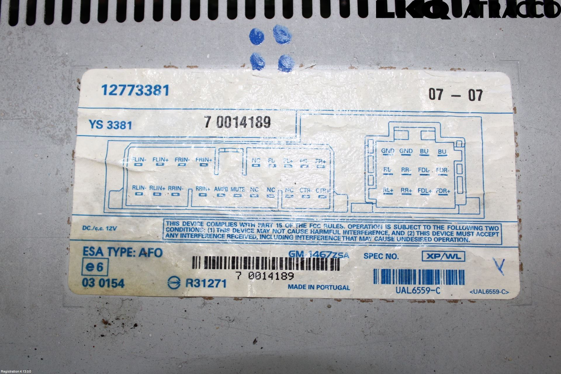 Saab 9-3 VER 2 Radio-Stereo Förstärkare