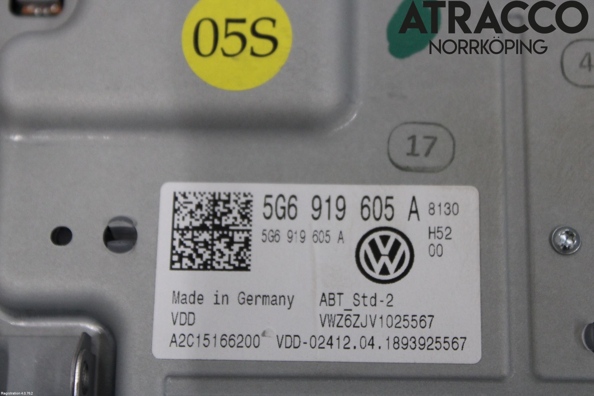 Volkswagen VW GOLF / E-GOLF VII 13-20 Multifunktionsdisplay