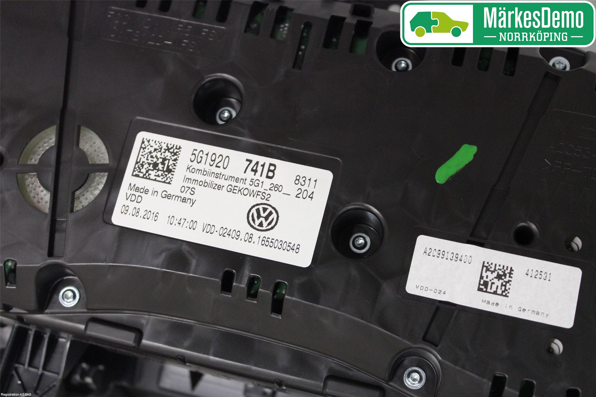 Volkswagen VW GOLF / E-GOLF VII 13-20 Instrument Komb