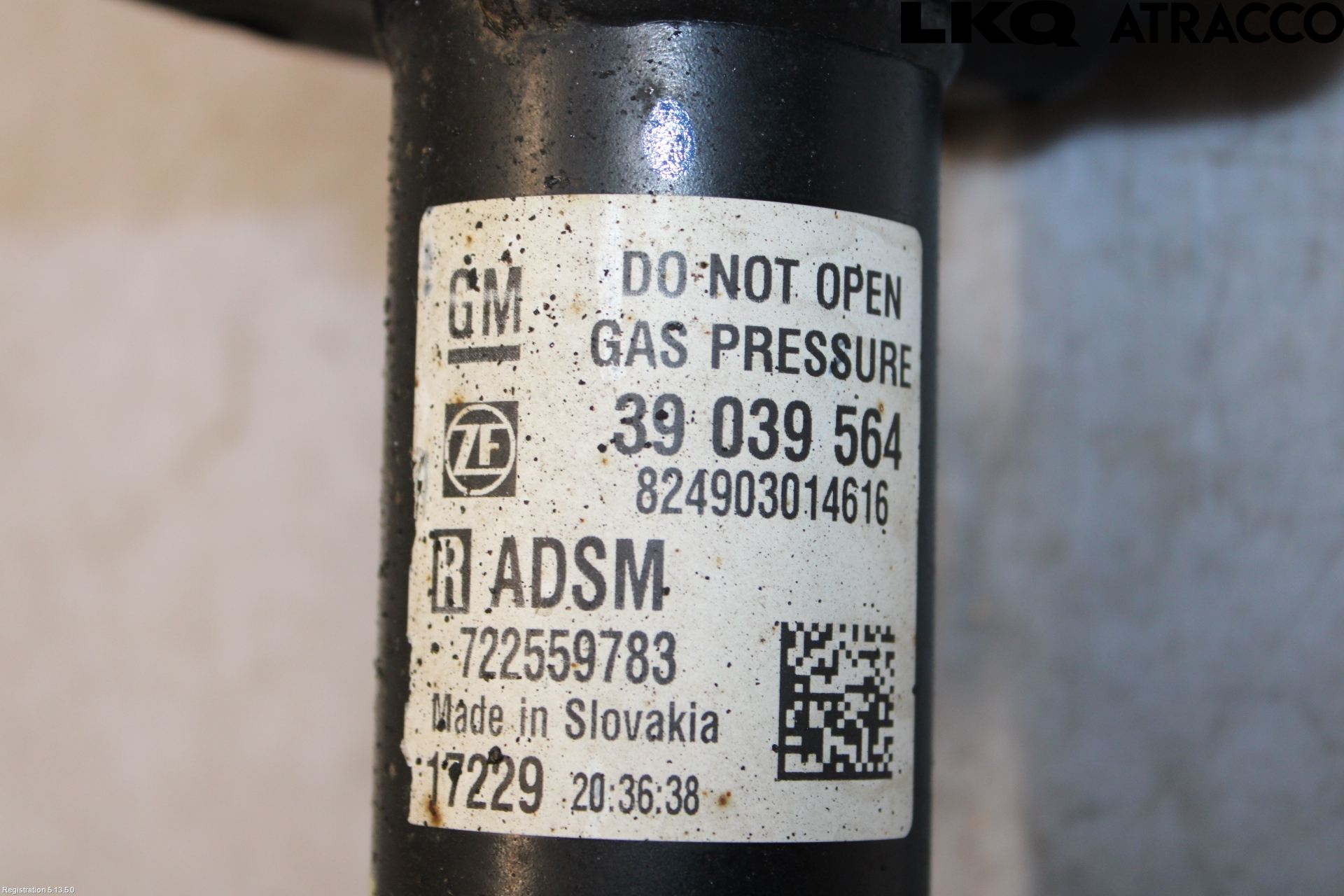 Opel ASTRA K 16-22 Fjäderben Fram Höger