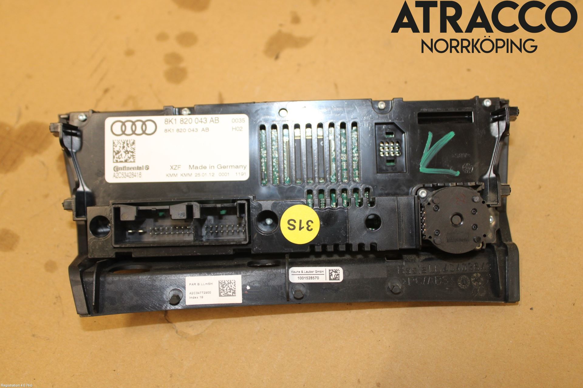 Audi A4 12-15 Värmereglage