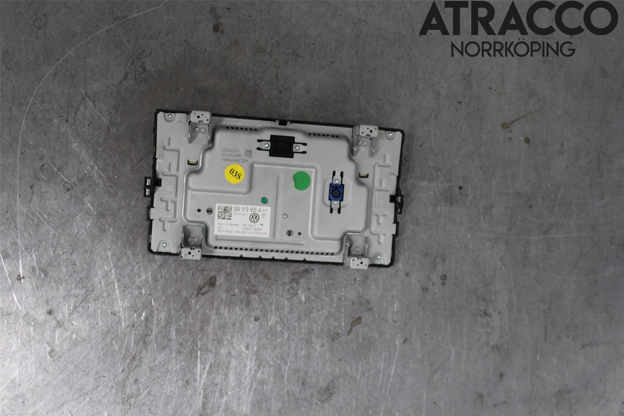 Volkswagen VW GOLF / E-GOLF VII 13-20 Multifunktionsdisplay