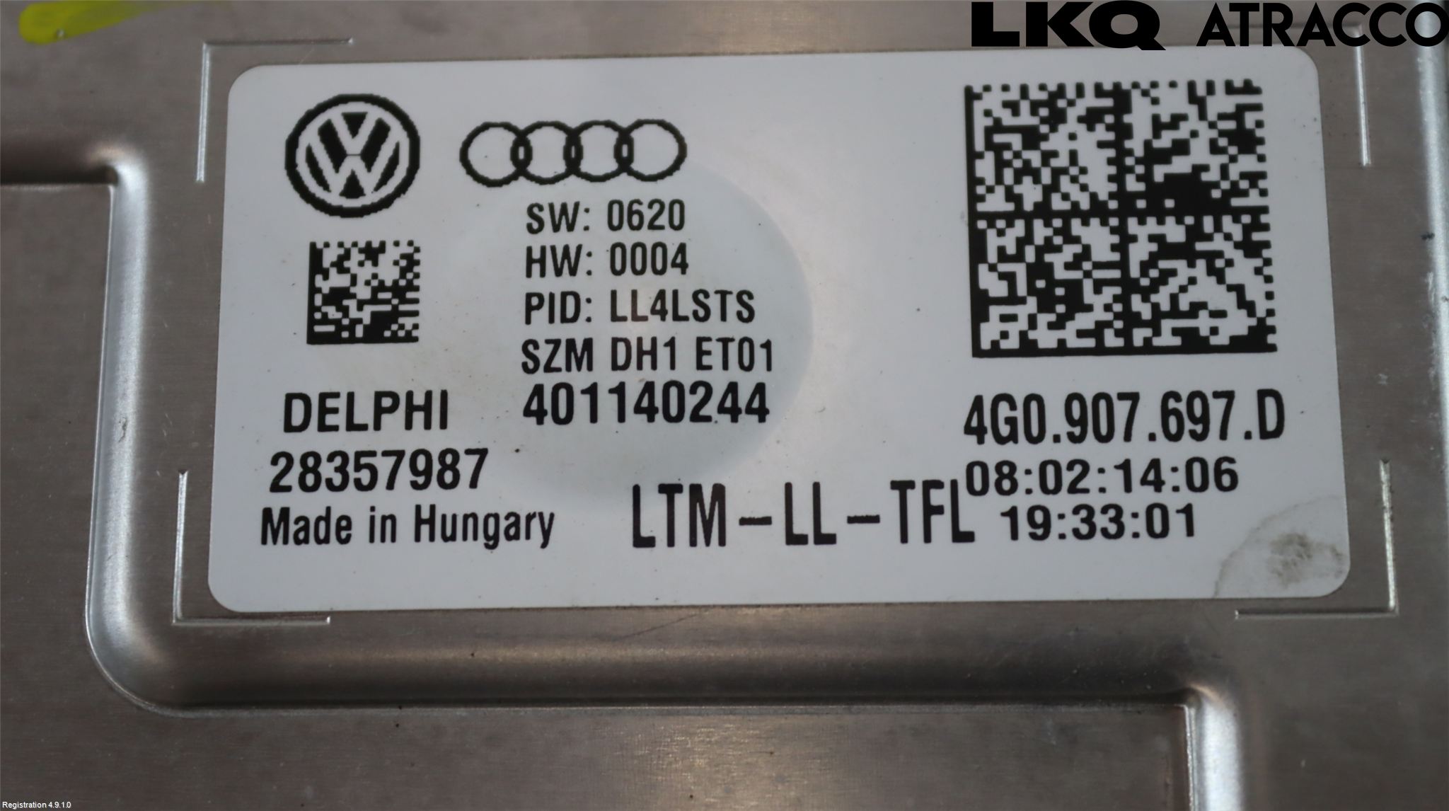 Audi A4 12-15 Styrenhet Strålkastare