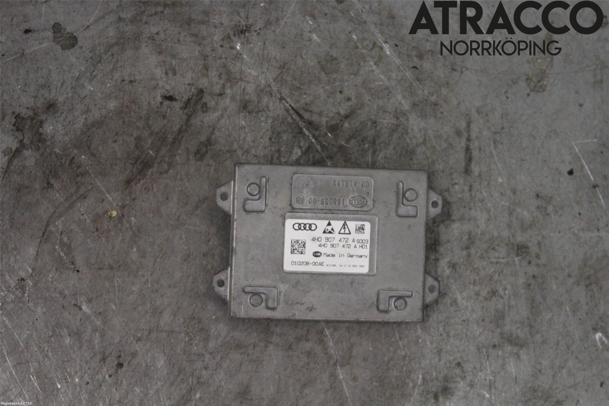 Audi A8/S8 4H 10-17 Styrenhet Strålkastare