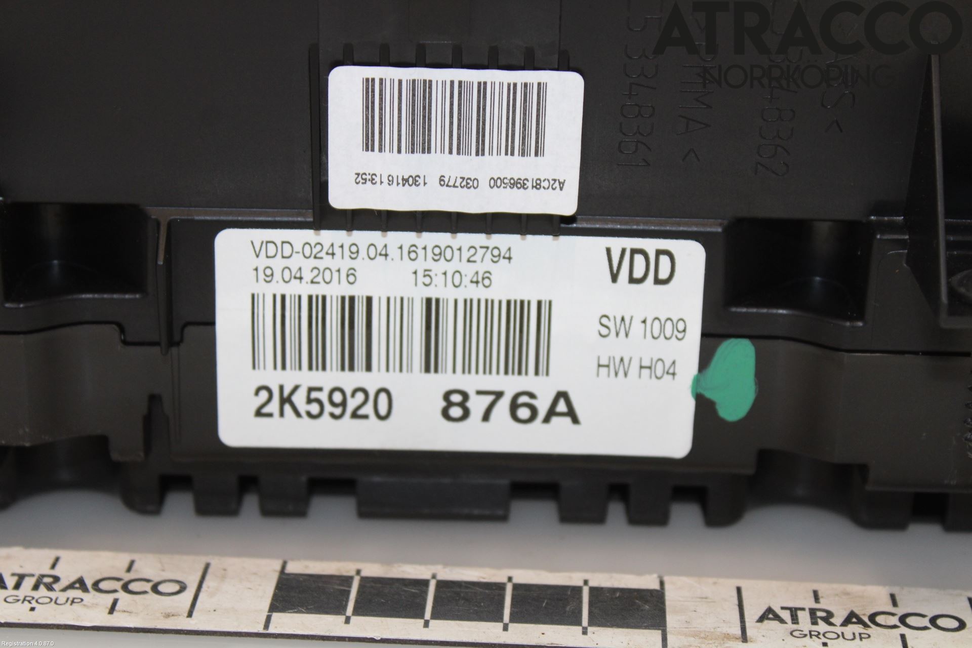 Volkswagen VW CADDY 16-20 Instrument Komb