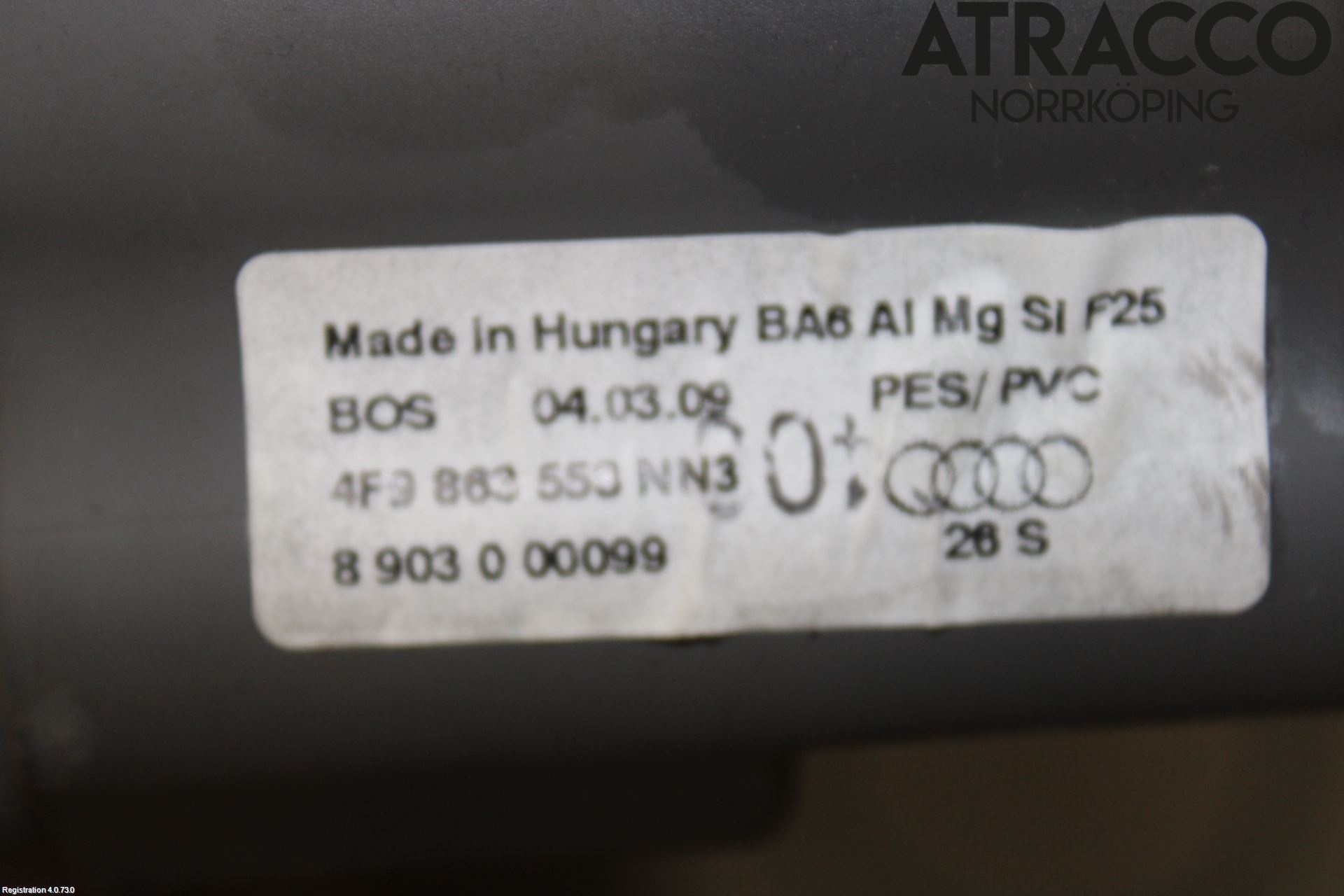 Audi A6/S6     05-11 Insynskydd
