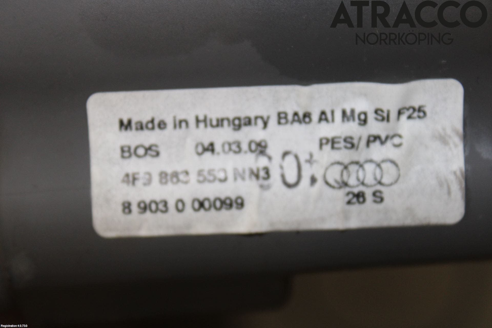 Audi A6/S6     05-11 Insynskydd