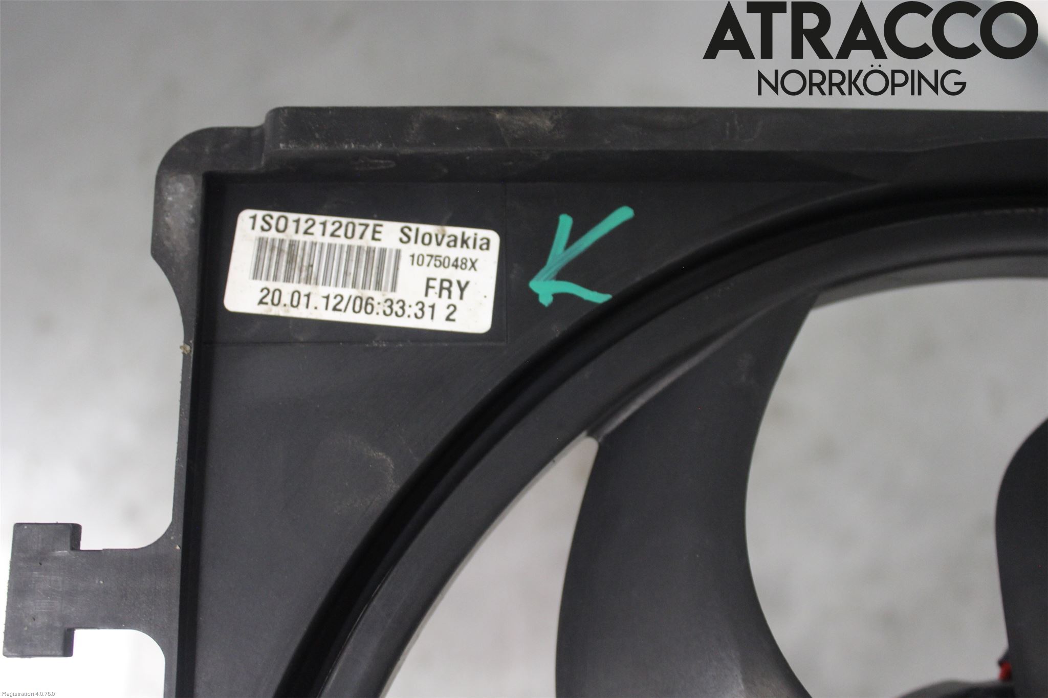 Volkswagen VW UP! / E-UP! Kylfläkt El