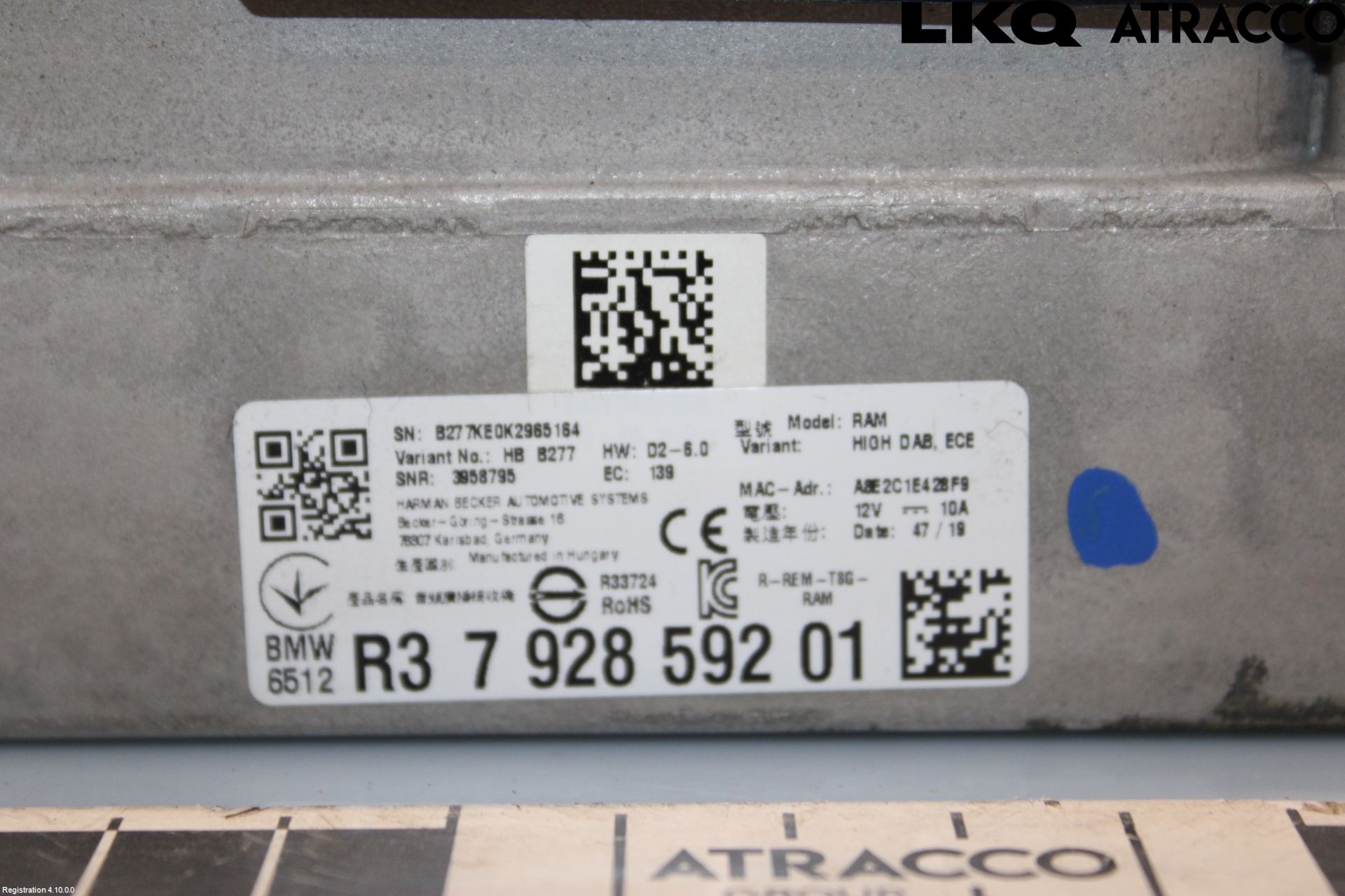 BMW 5 G30/G31/F90 17-23 Radio-Stereo Förstärkare