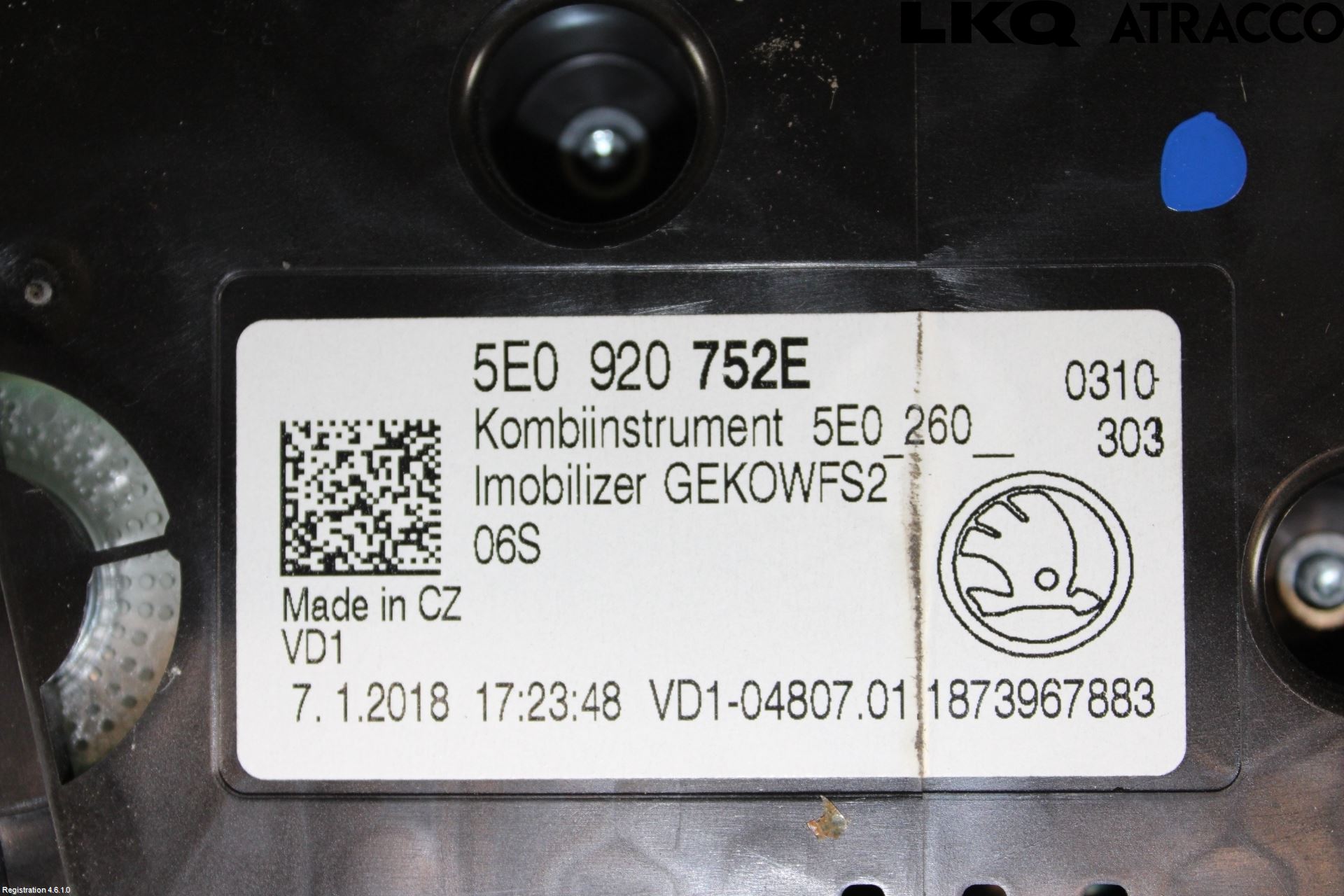 Skoda OCTAVIA (5E) 13-20 Instrument Komb