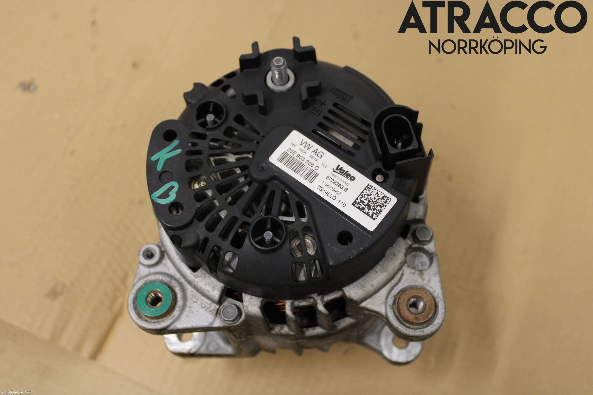 Volkswagen VW GOLF / E-GOLF VII 13-20 Generator