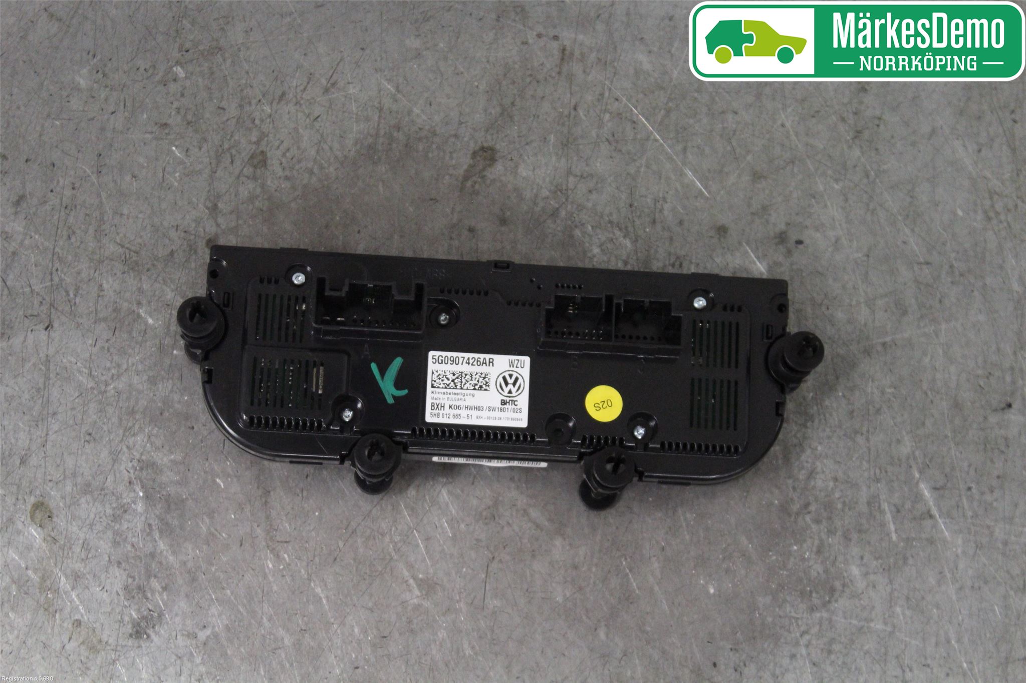 Volkswagen VW GOLF / E-GOLF VII 13-20 Värmereglage