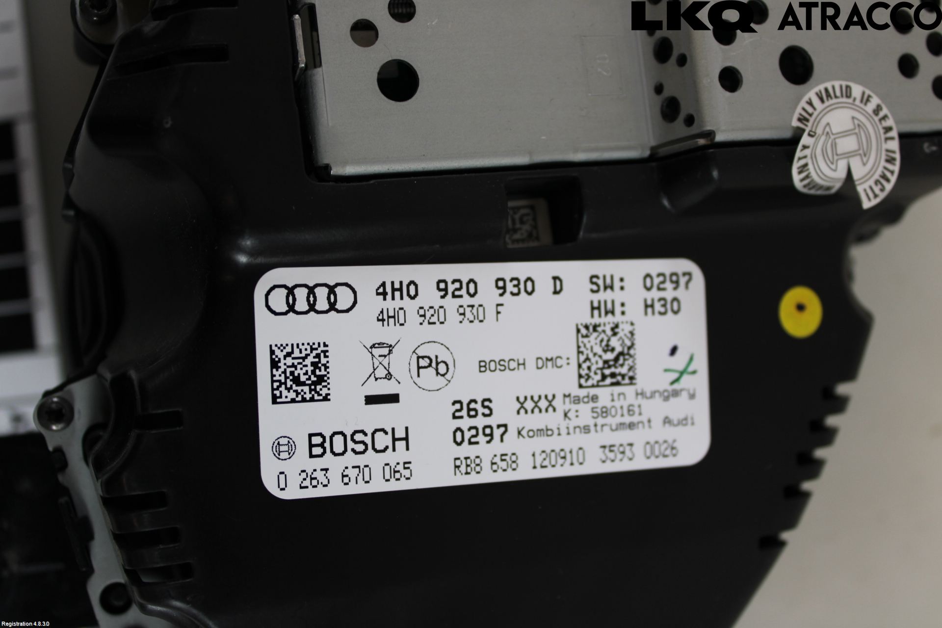 Audi A8/S8 4H 10-17 Instrument Komb