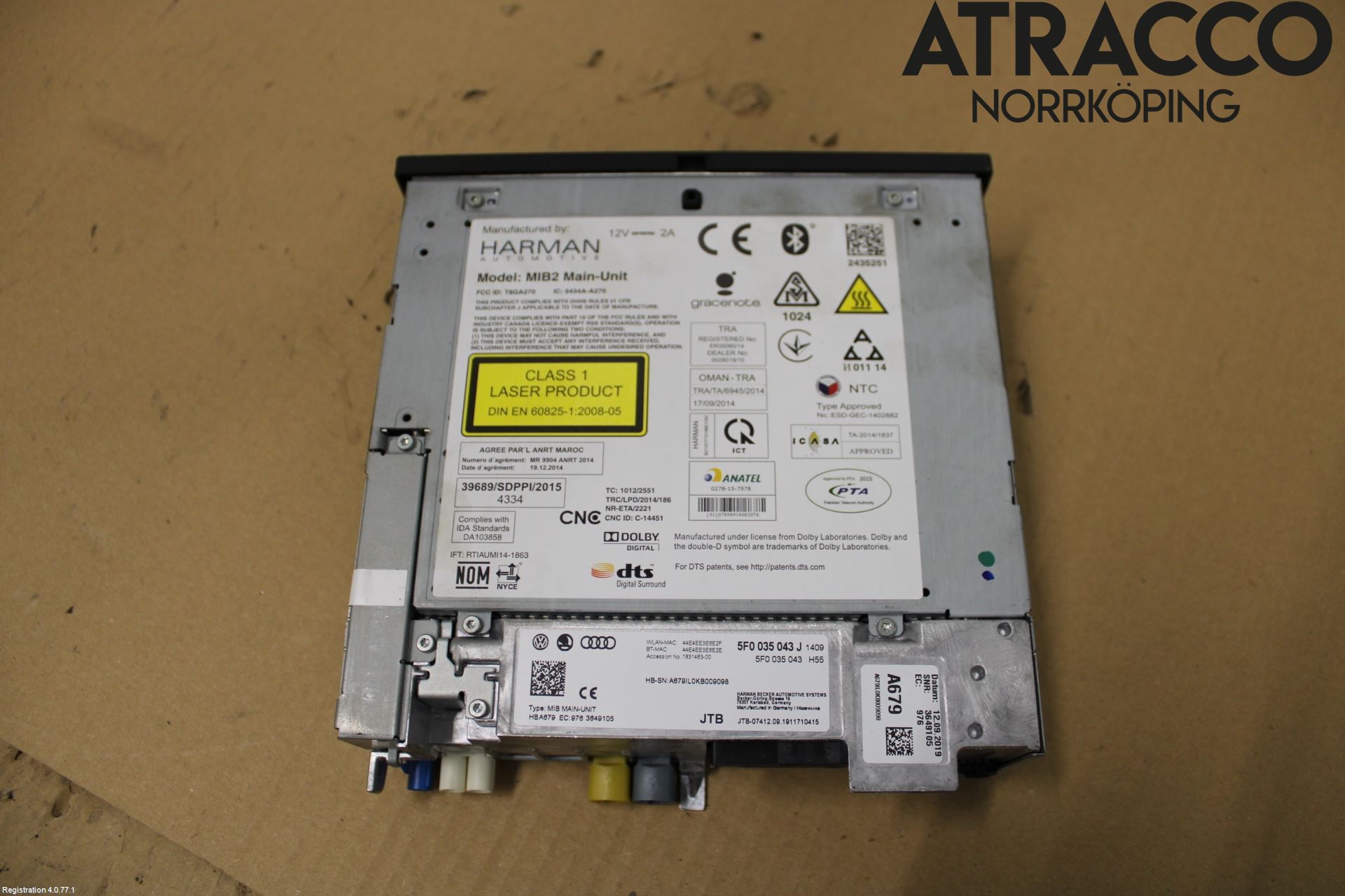 Cupra ATECA 19- Cd Radio - Multimediapanel