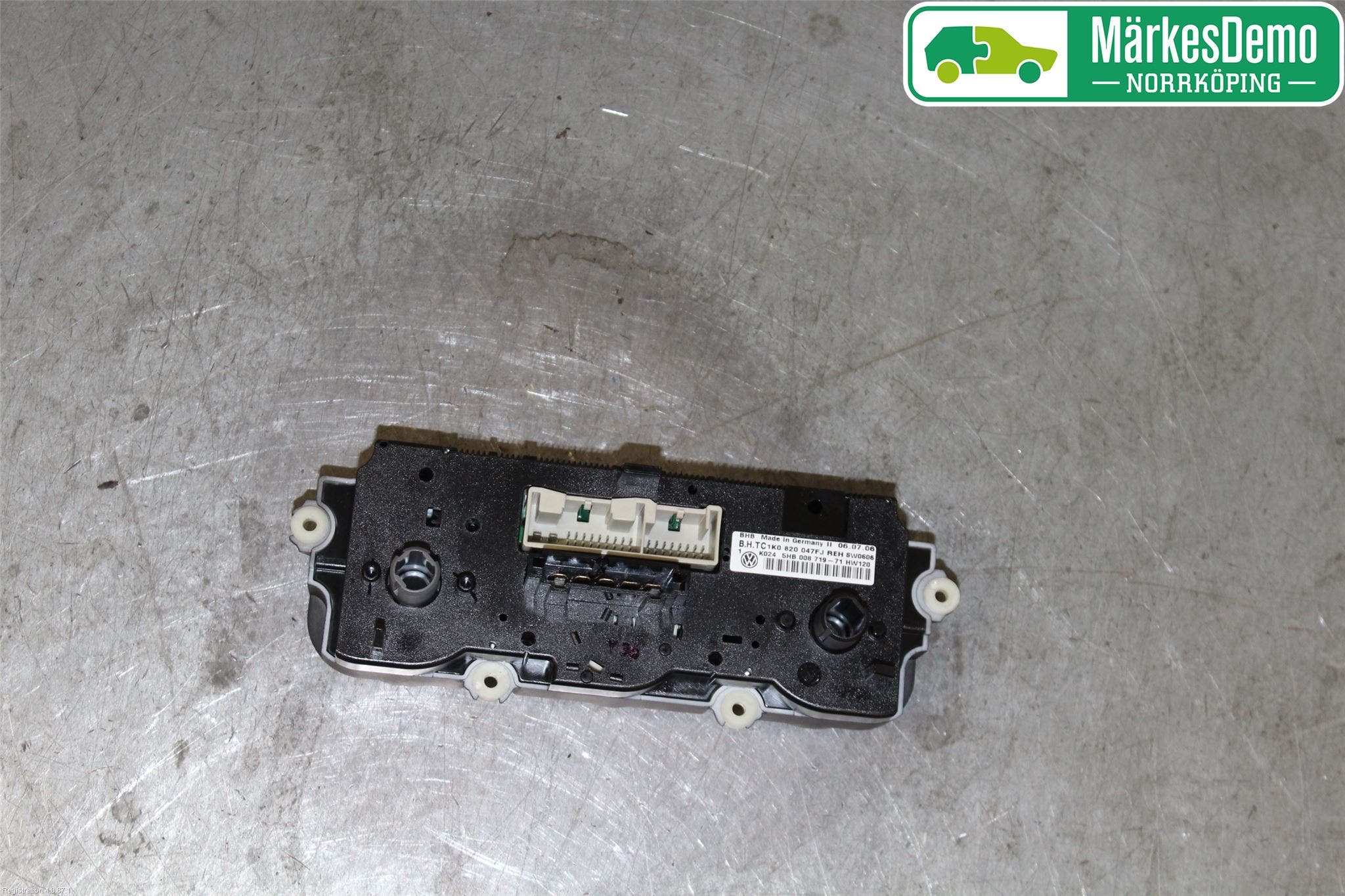 Volkswagen VW GOLF V 04-09 Värmereglage