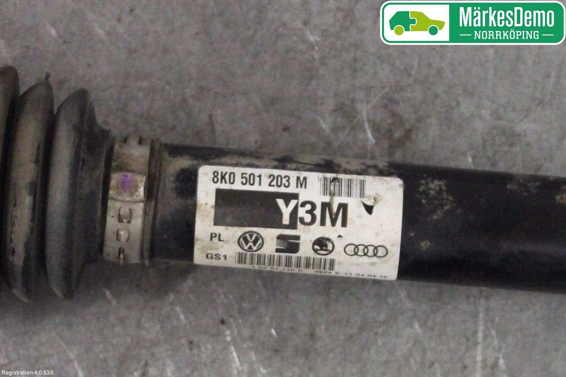 Audi A5 07-16 Drivaxel Bak Vänster