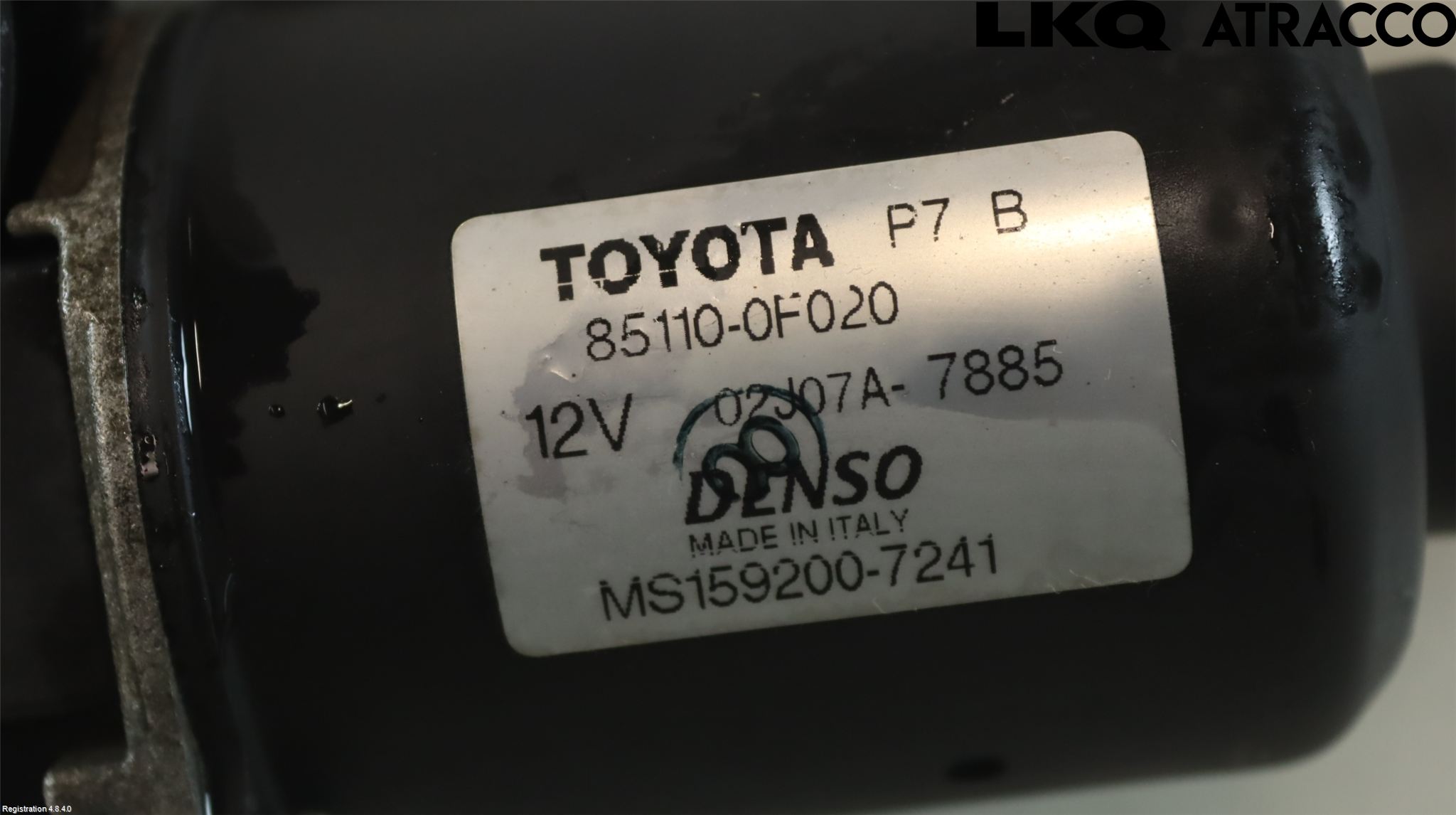 Toyota COROLLA VERSO 08-09 Torkarmekanism Vindruta
