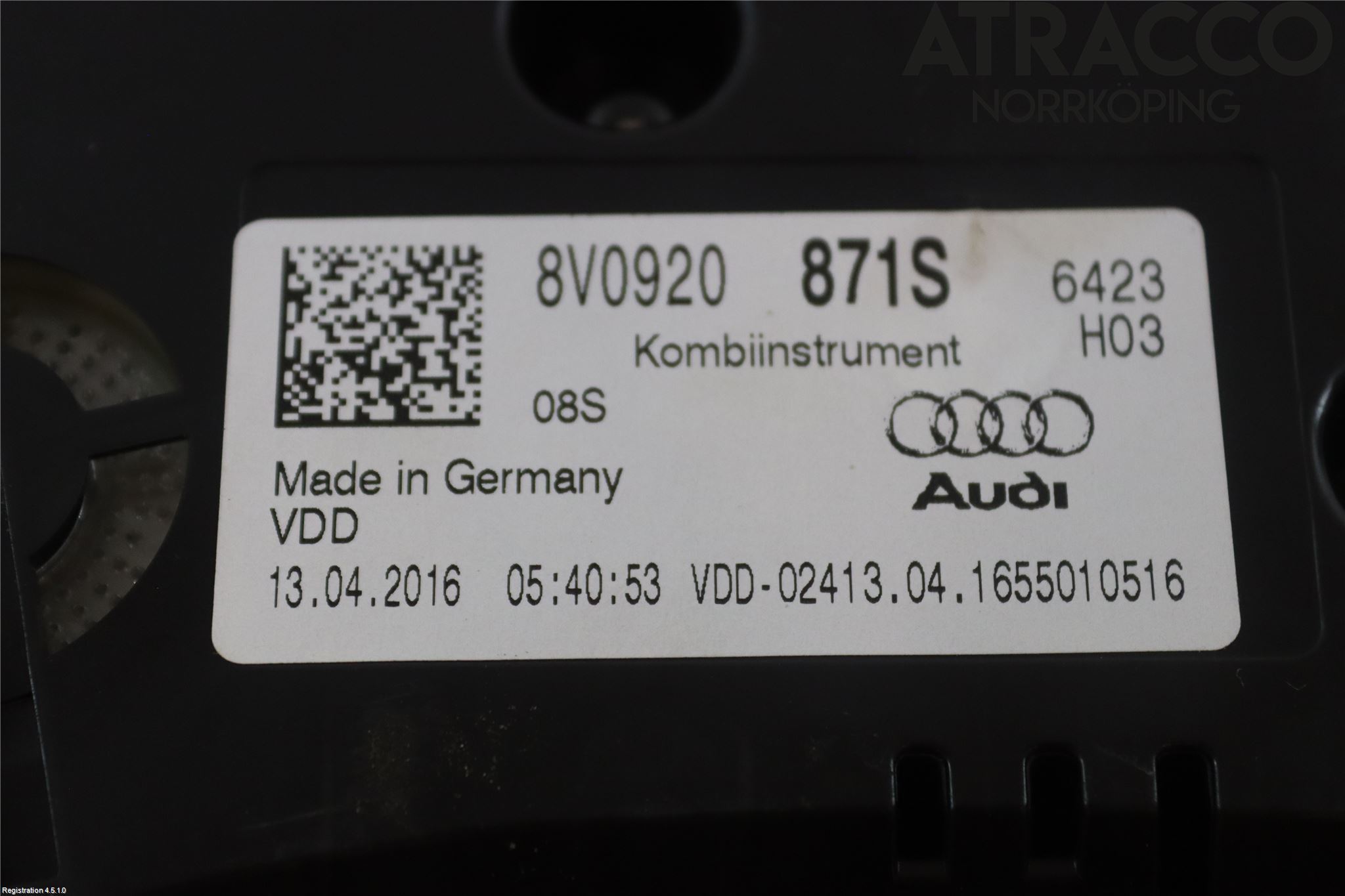 Audi A3/S3 8V 13-20 Instrument Komb