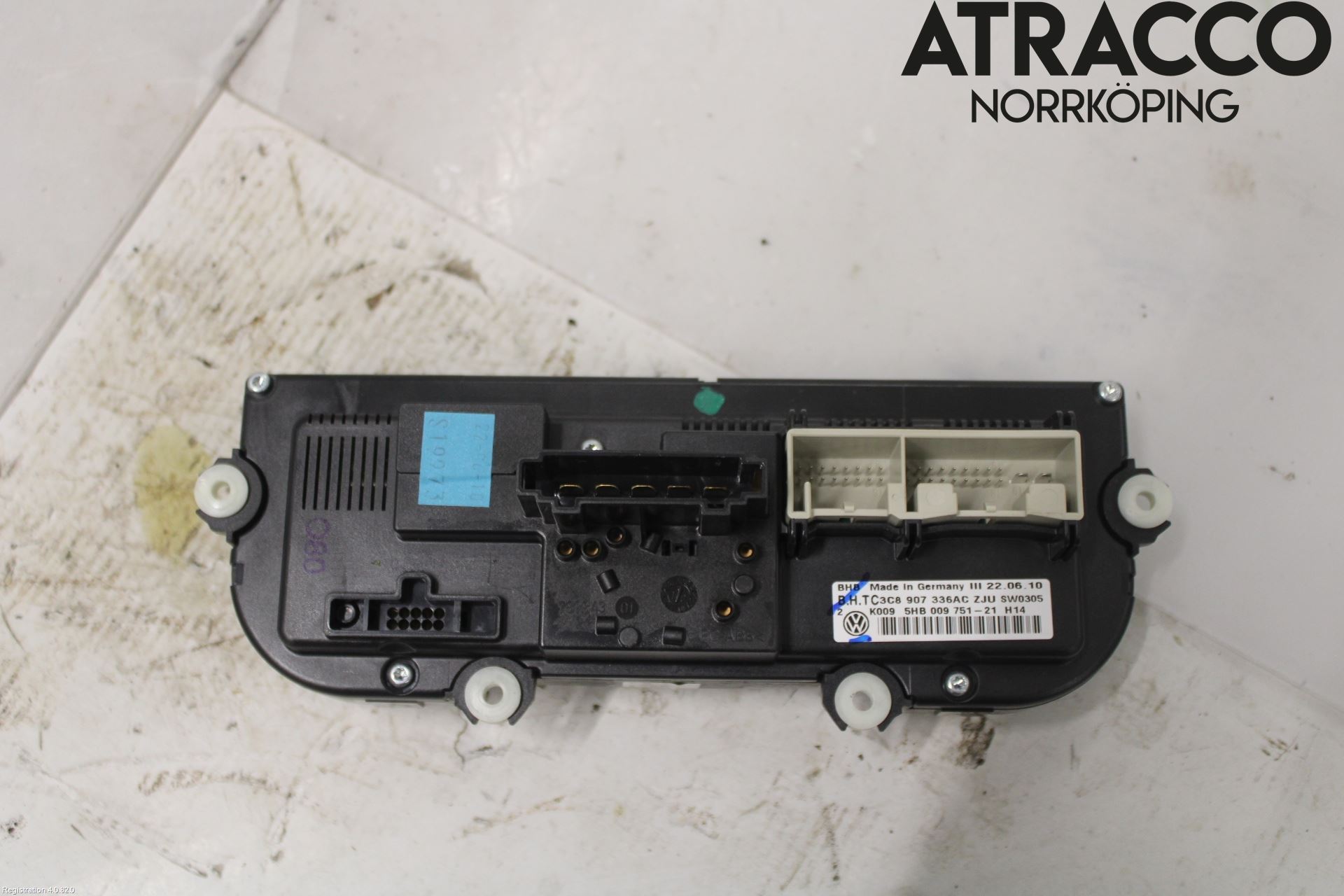 Volkswagen VW GOLF VI 09-13 Värmereglage