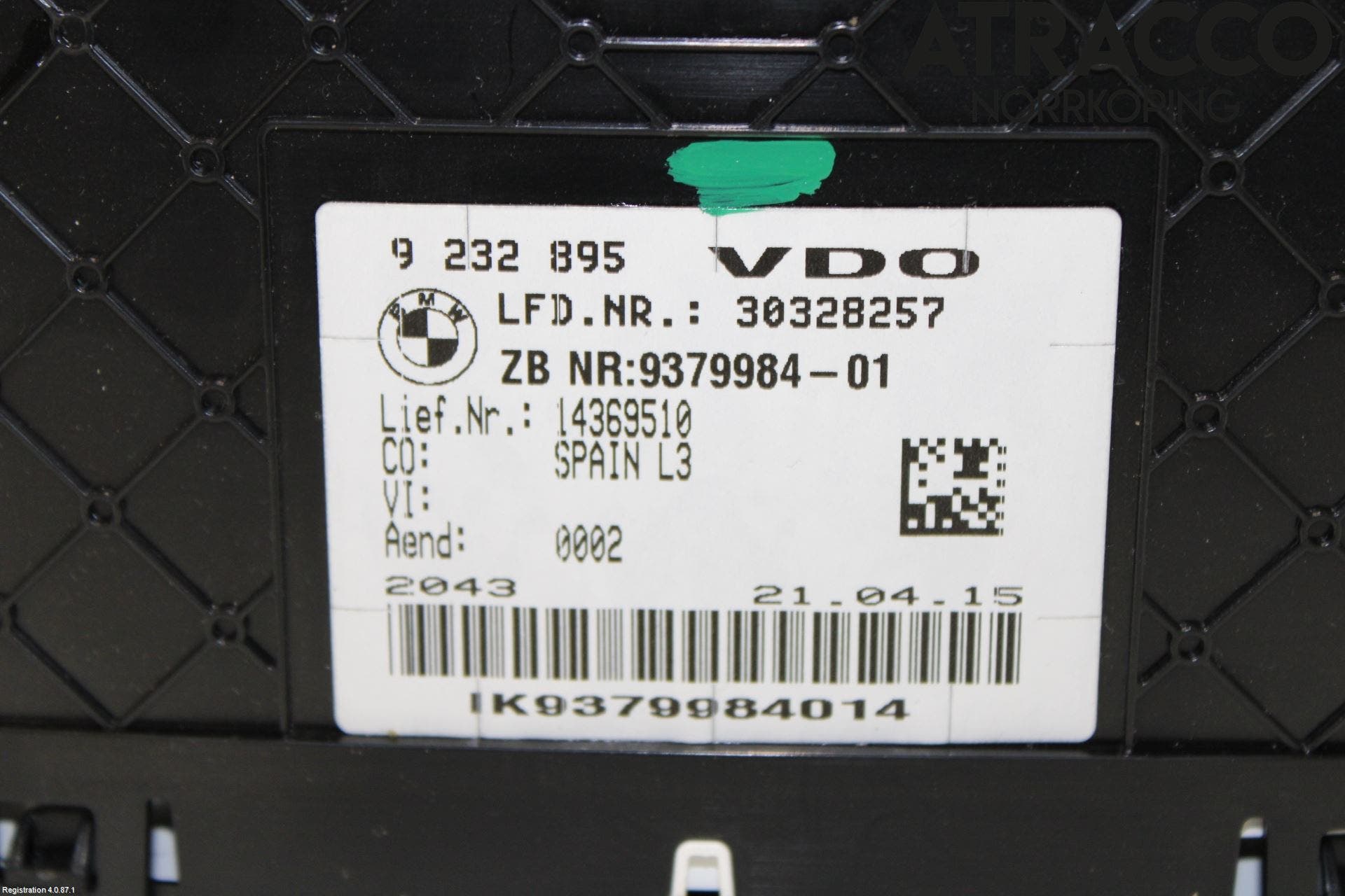 BMW 3 GT F34 13-19 Instrument Komb